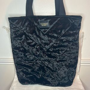 Victoria’s Secret Padded Faux Velvet Tote Bag